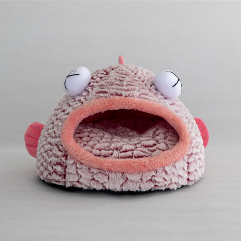 Fish Funny Cat Bed - Pink / 40X30cm / Fish
