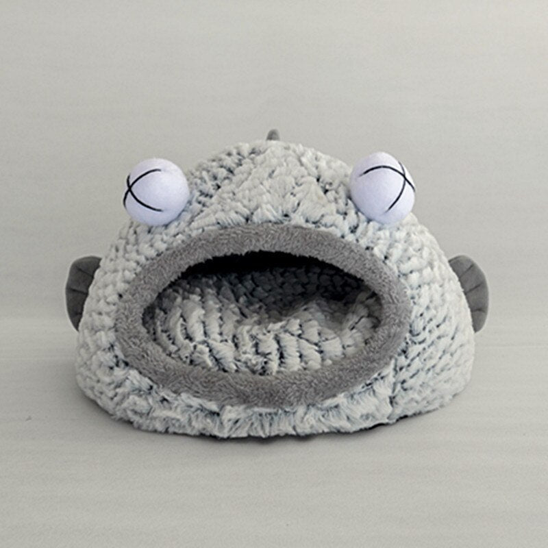 Fish Funny Cat Bed - Grey / 40X30cm / Fish