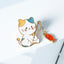 Fishing cat Pin