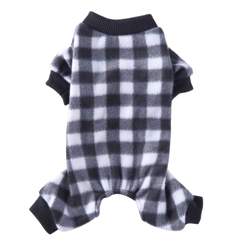 Flannel Pajamas for Cats - Black / S - Pajamas for Cats