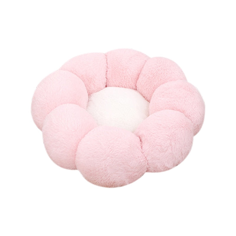 Flower Cat Bed - Pink / S
