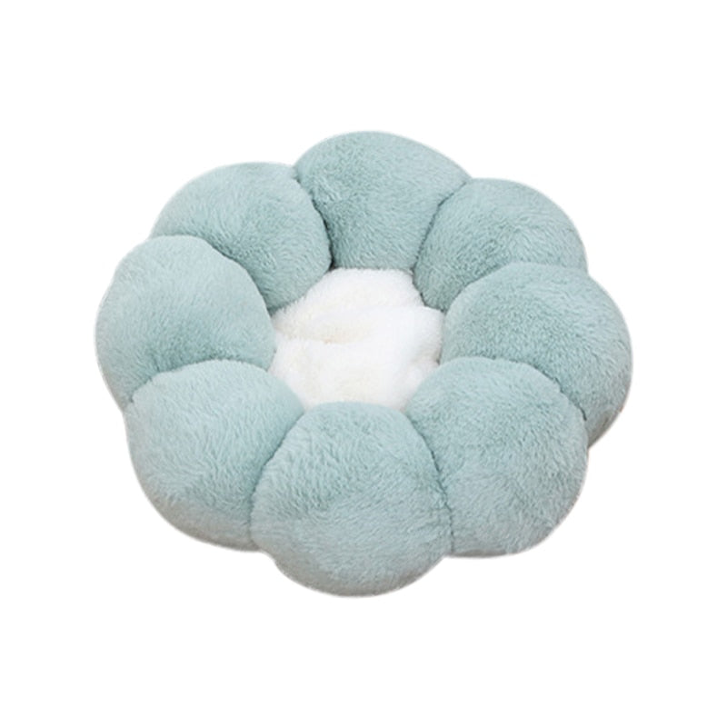 Flower Cat Bed - Green / S
