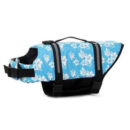 Flower Life Jacket for Cat - Blue Flower / XXS - Life