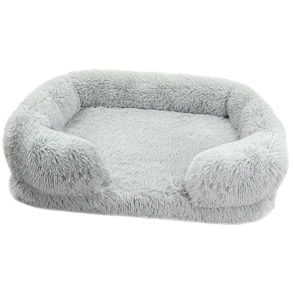 Fluffy Cat Bed - Light Grey / S / United States