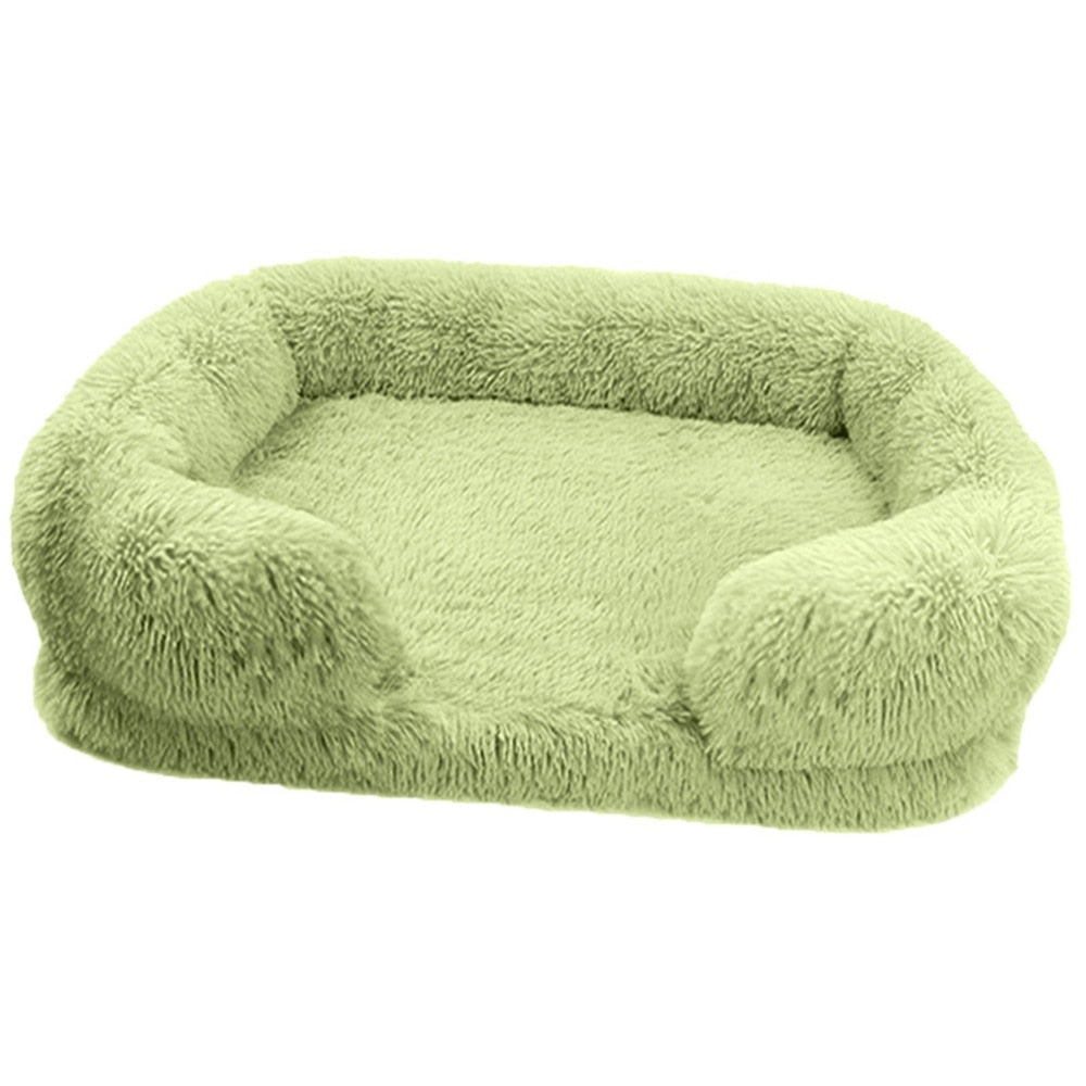 Fluffy Cat Bed - Green / S / United States