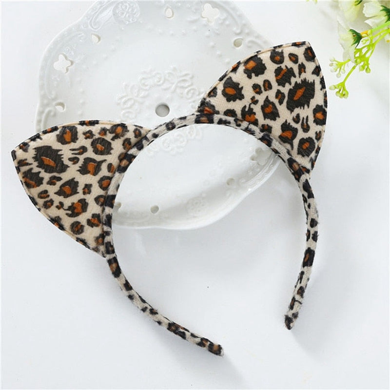 Fluffy Cat Ears Headband - 1540-8 - Fluffy Cat Ears Headband
