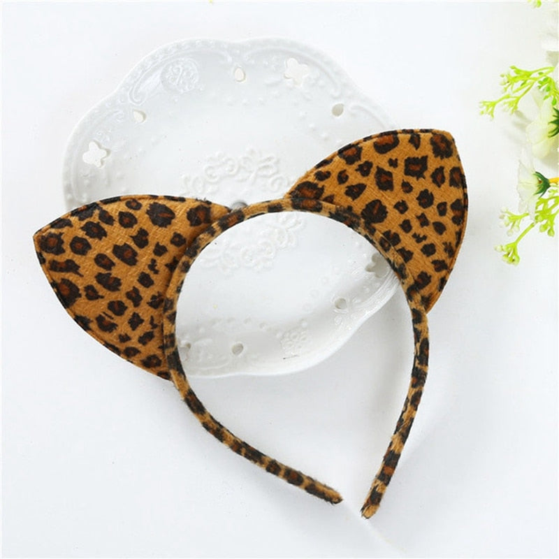 Fluffy Cat Ears Headband - 1540-9 - Fluffy Cat Ears Headband