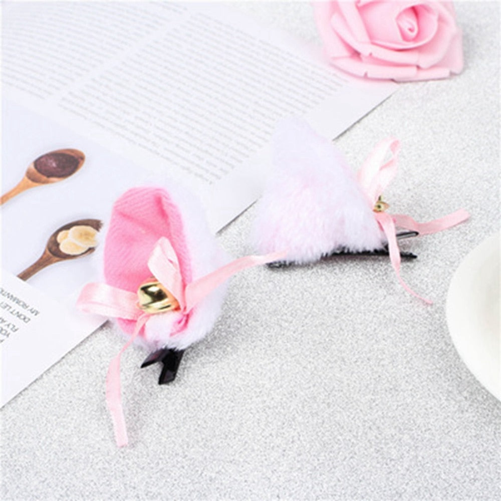 Fluffy Cat Ears Headband - 1545-4 - Fluffy Cat Ears Headband