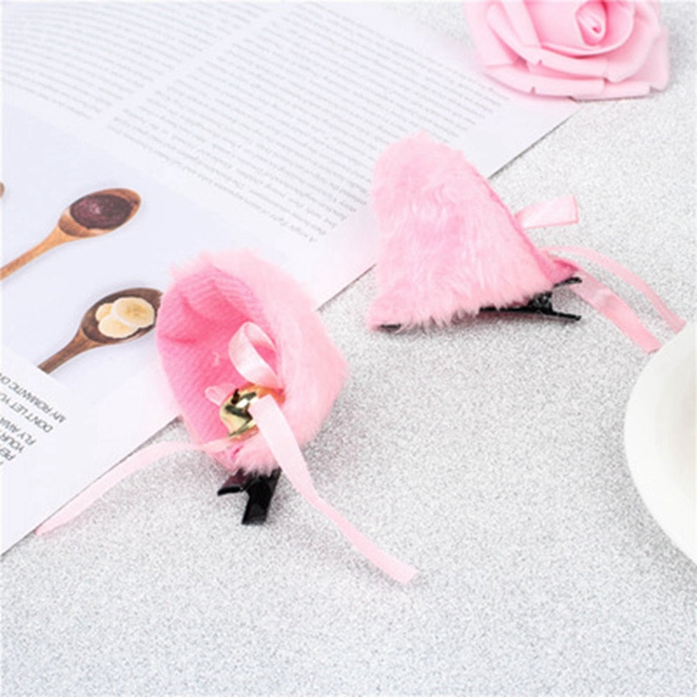 Fluffy Cat Ears Headband - 1545-6 - Fluffy Cat Ears Headband