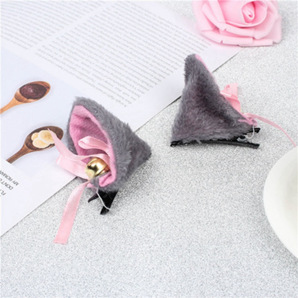 Fluffy Cat Ears Headband - 1545-1 - Fluffy Cat Ears Headband