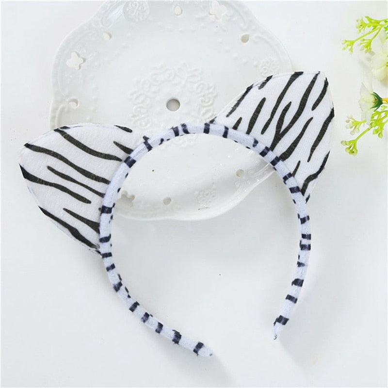 Fluffy Cat Ears Headband - 1540-5 - Fluffy Cat Ears Headband
