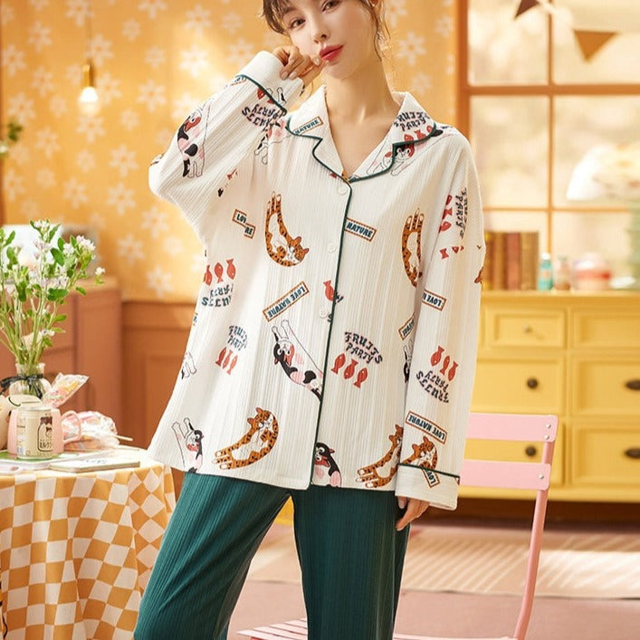 Fluffy Cat Pajamas - Cat pajamas