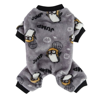 Footie Pajamas for Cats - Light Grey / S - Pajamas for Cats