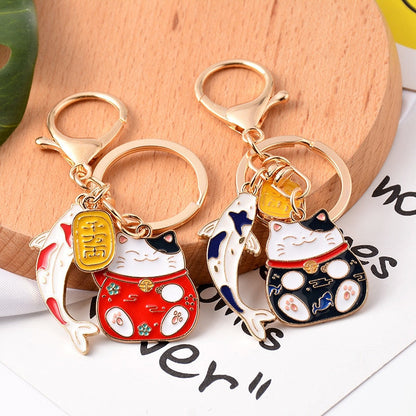 Fortune Cat Keychain - Cat Keychains