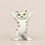 Funny Cat Figurines - Grey / China