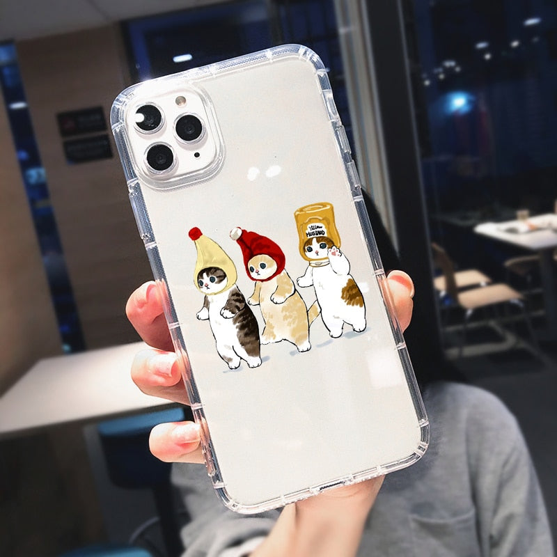 Funny iPhone Cat Case - For iPhone 6 6s / Hat - Cat Phone