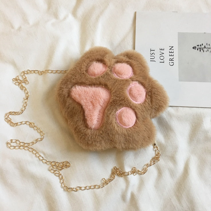 brown-furry-cat-paw-handbag