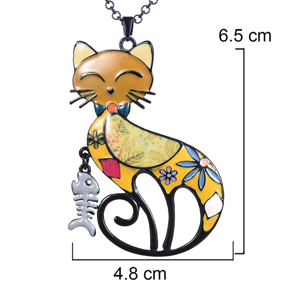 Geometric Cat Necklace - Cat necklace