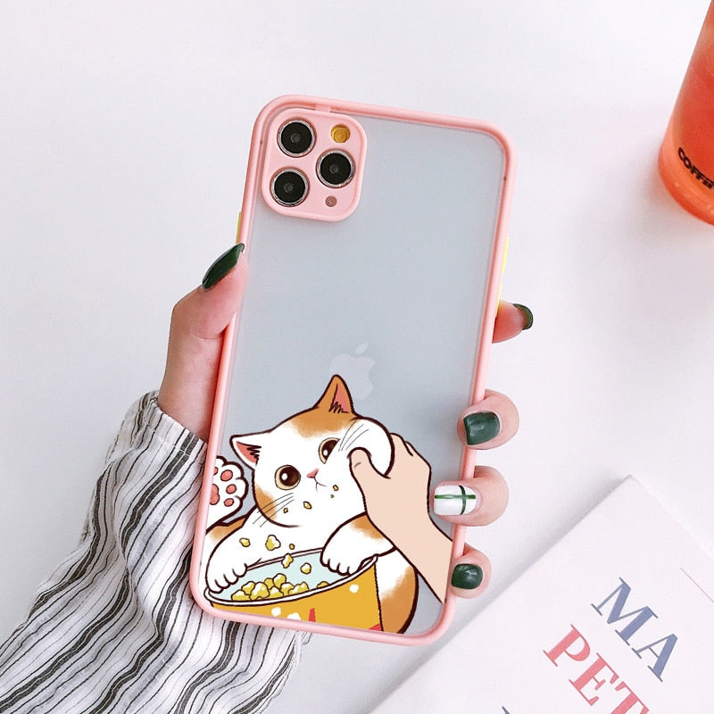 Ginger Cat iPhone Case - for 7 or 8 or SE2020 / White-Orange