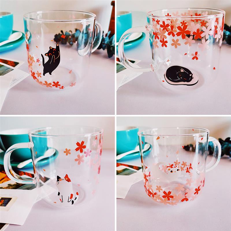 Glass Cat Mug