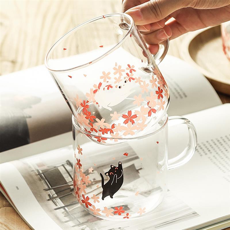 Glass Cat Mug