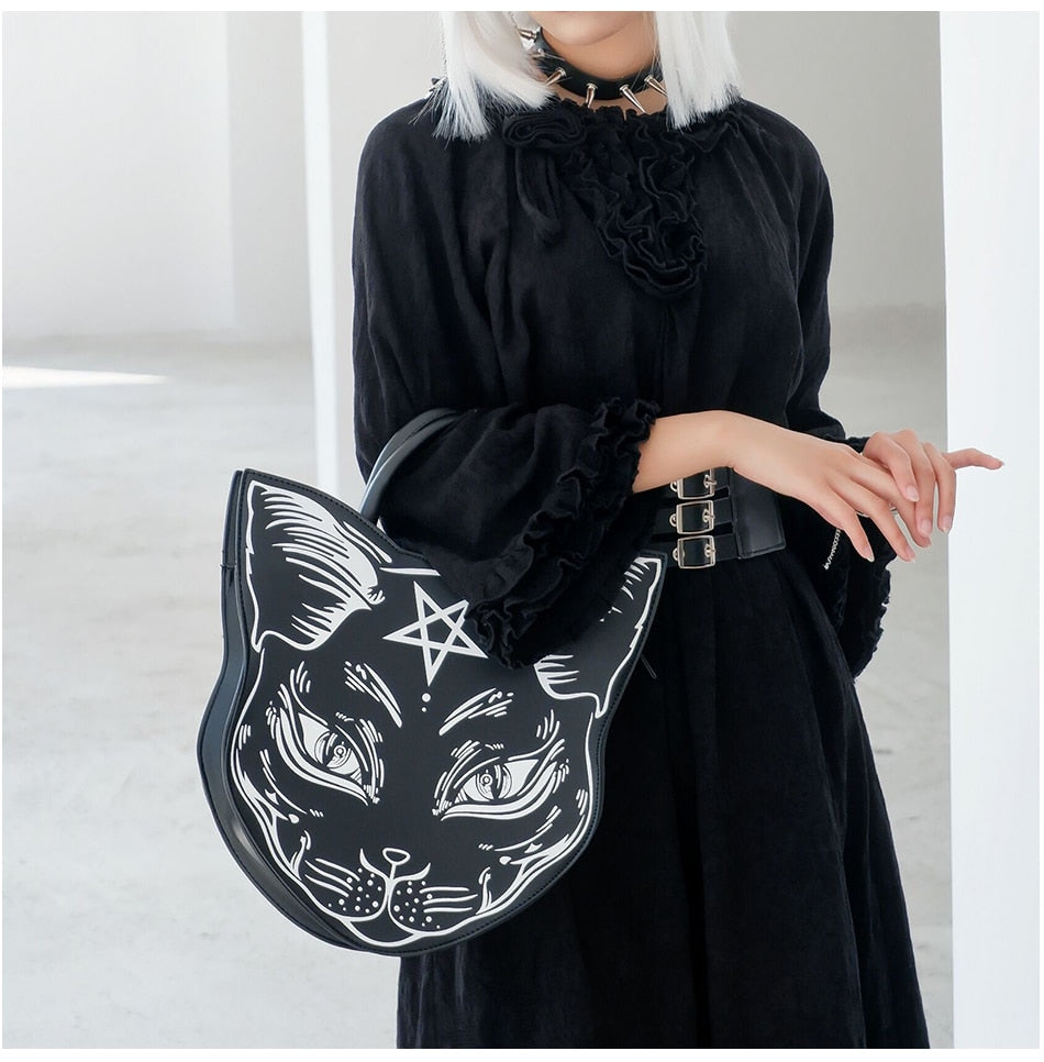 Gothic Cat Handbag - Cat Handbag