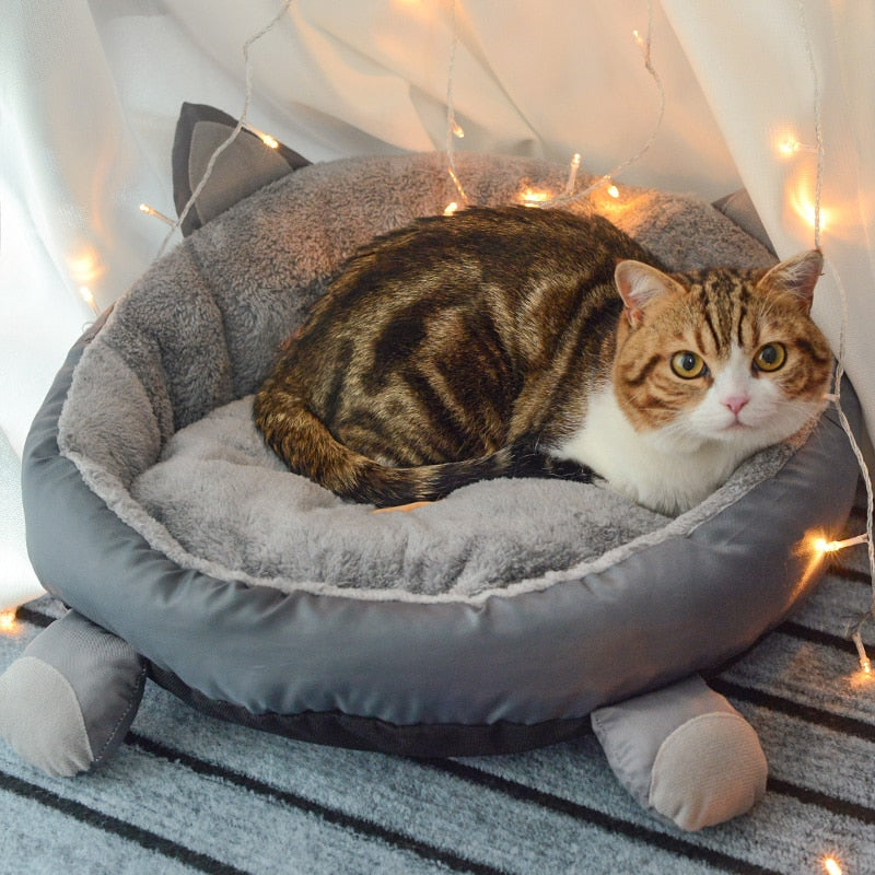 Grey Cat Bed