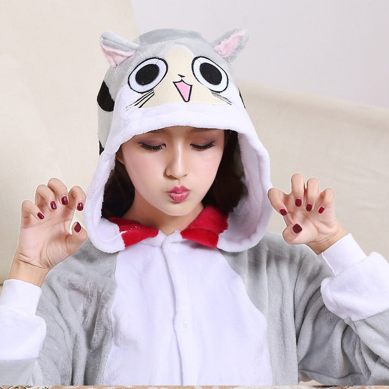 Grey Cat Kigurumi - Cat Kigurumi
