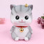 Grey Cat Piggy Bank