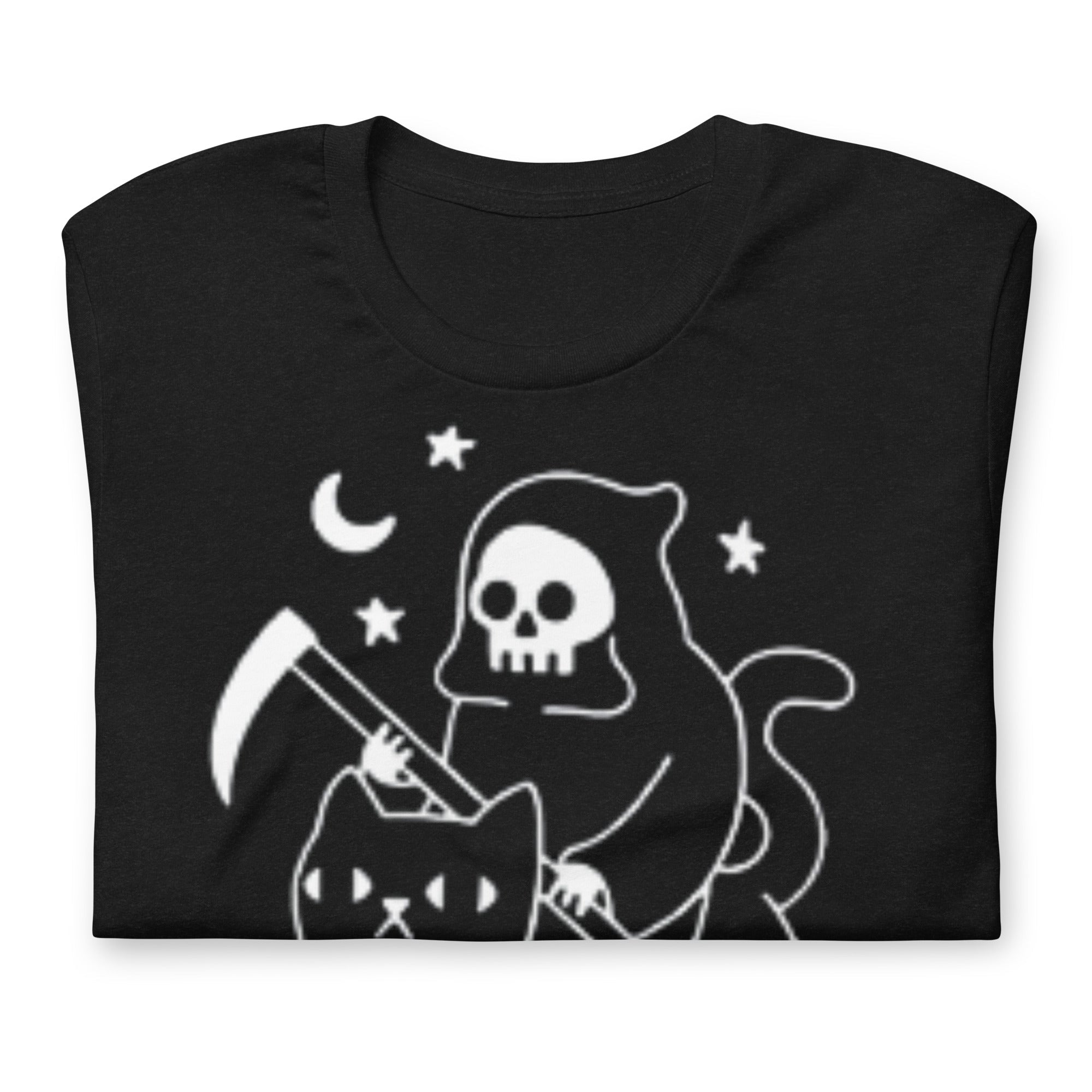 Grim Reaper cat shirt