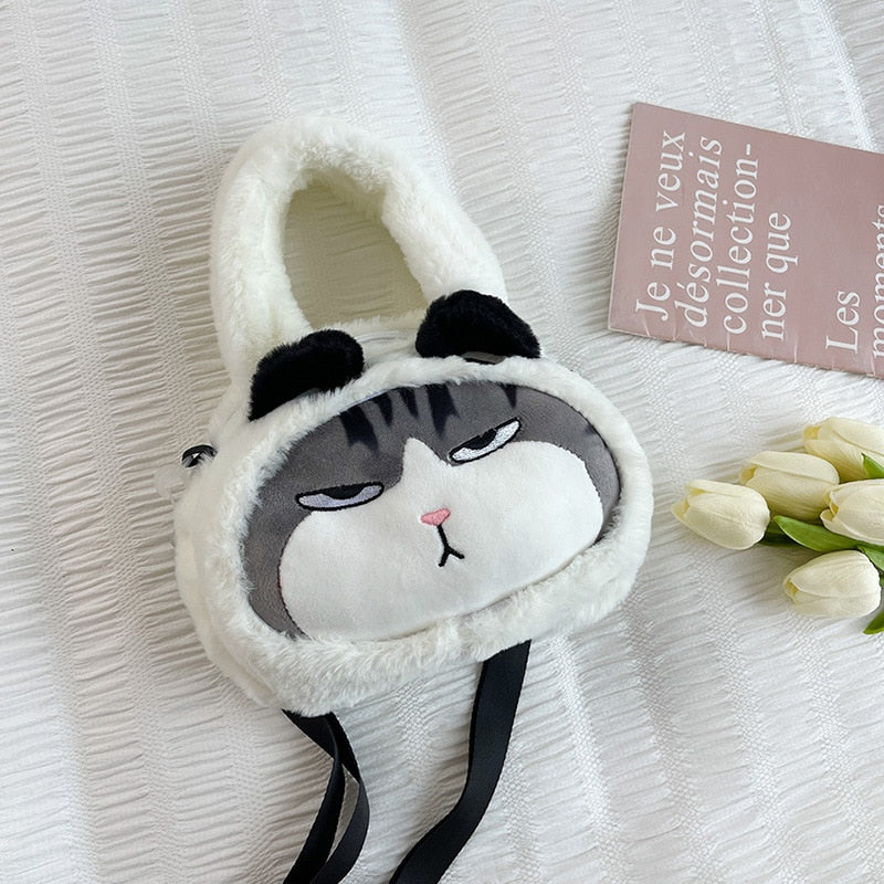 Grumpy Cat Crossbody Bag - White - Cat Handbag