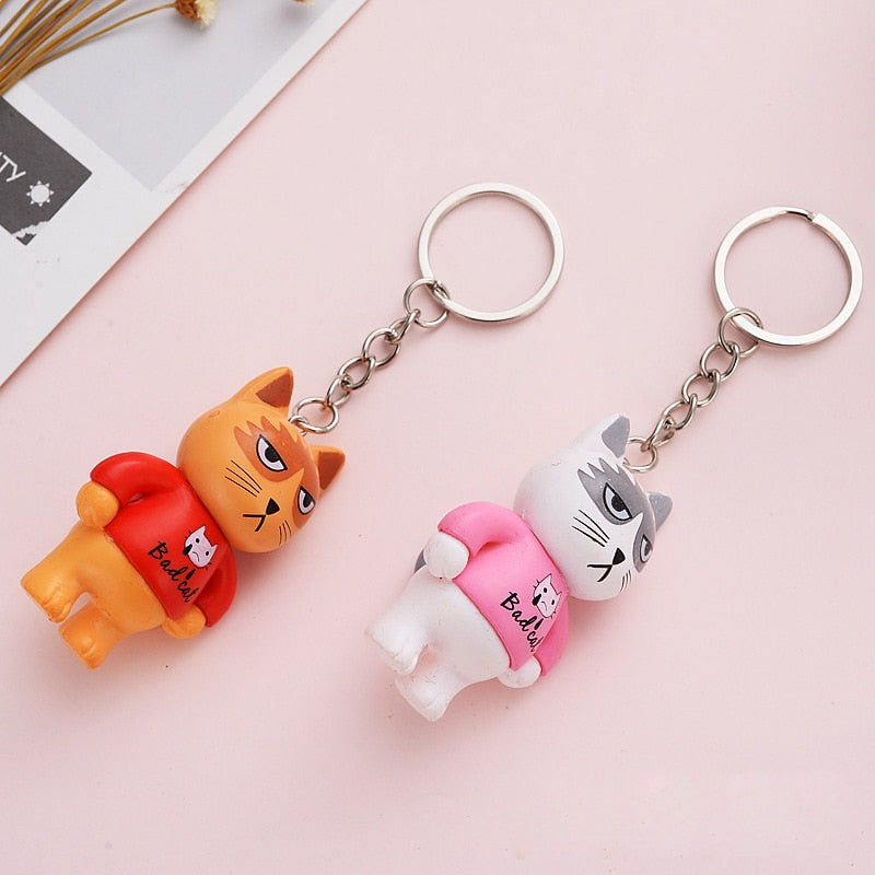 Grumpy Cat Keychain - Cat Keychains