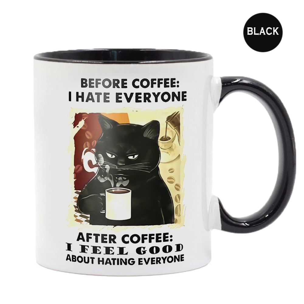 Grumpy Cat Mug - Black / 301-400ml
