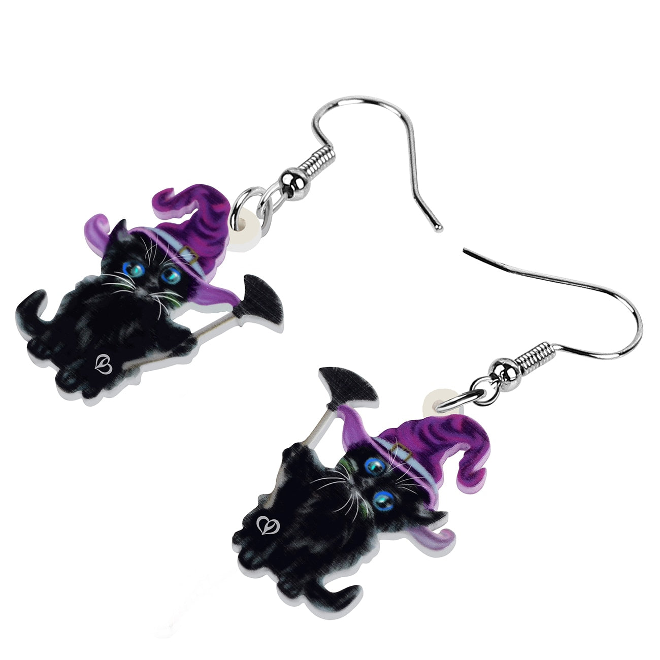 Halloween Black Cat Earrings - Cat earrings