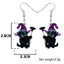 Halloween Black Cat Earrings - Cat earrings