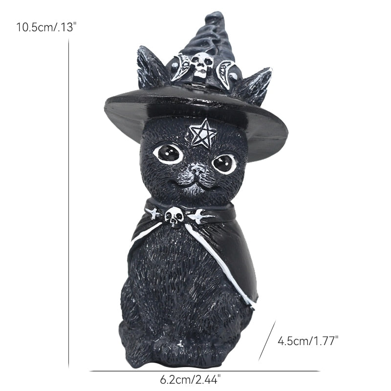 Halloween Cat Figurine - Hat