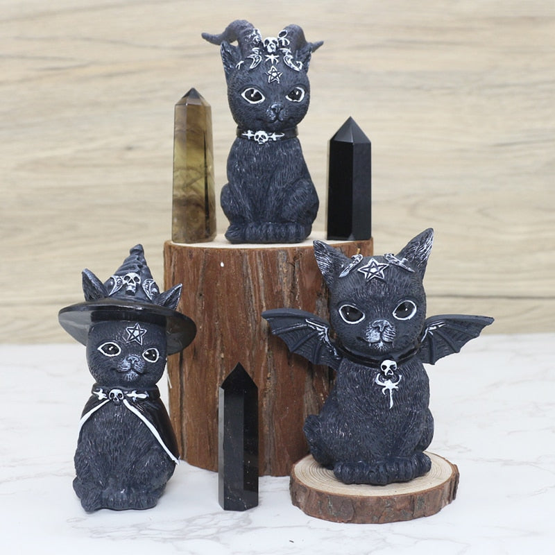 Halloween Cat Figurine
