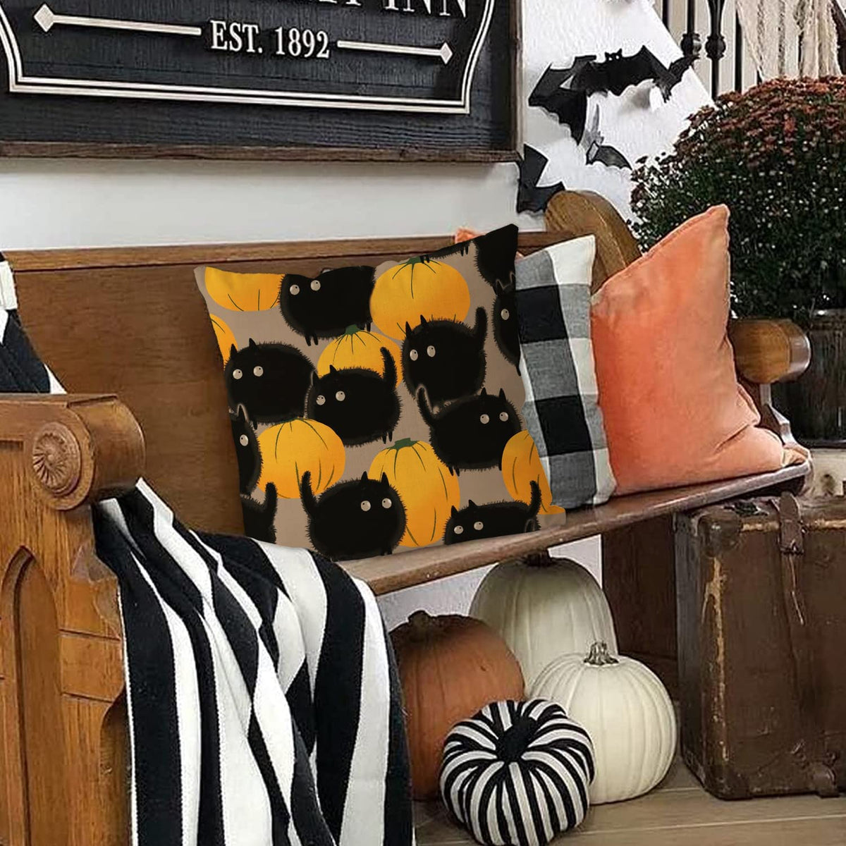 Halloween Cat Pillow
