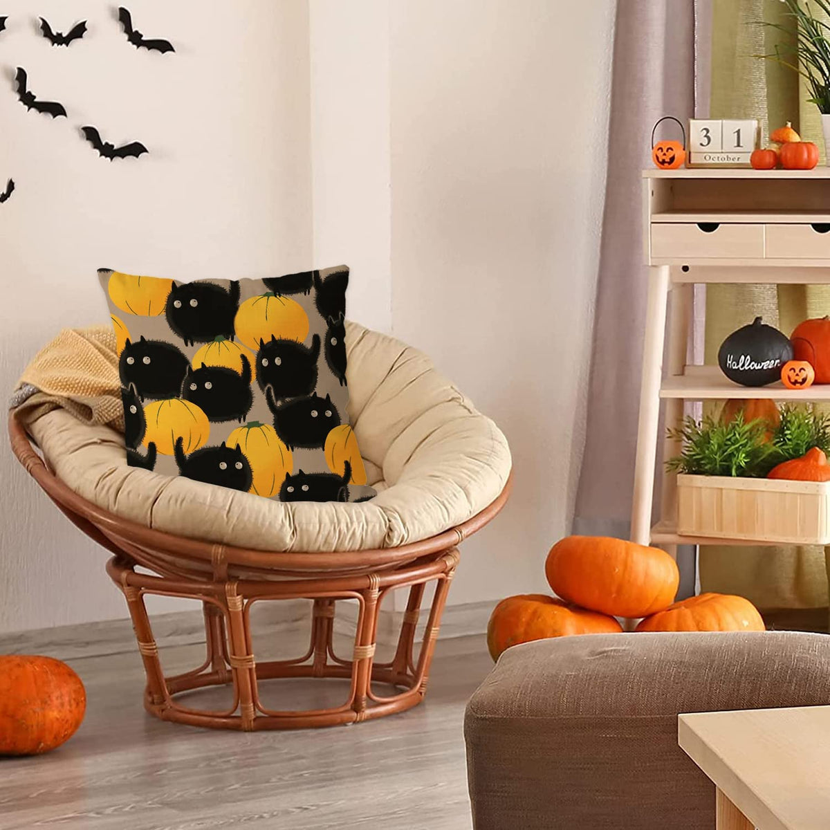 Halloween Cat Pillow