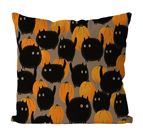 Halloween Cat Pillow - Black / 400*400mm