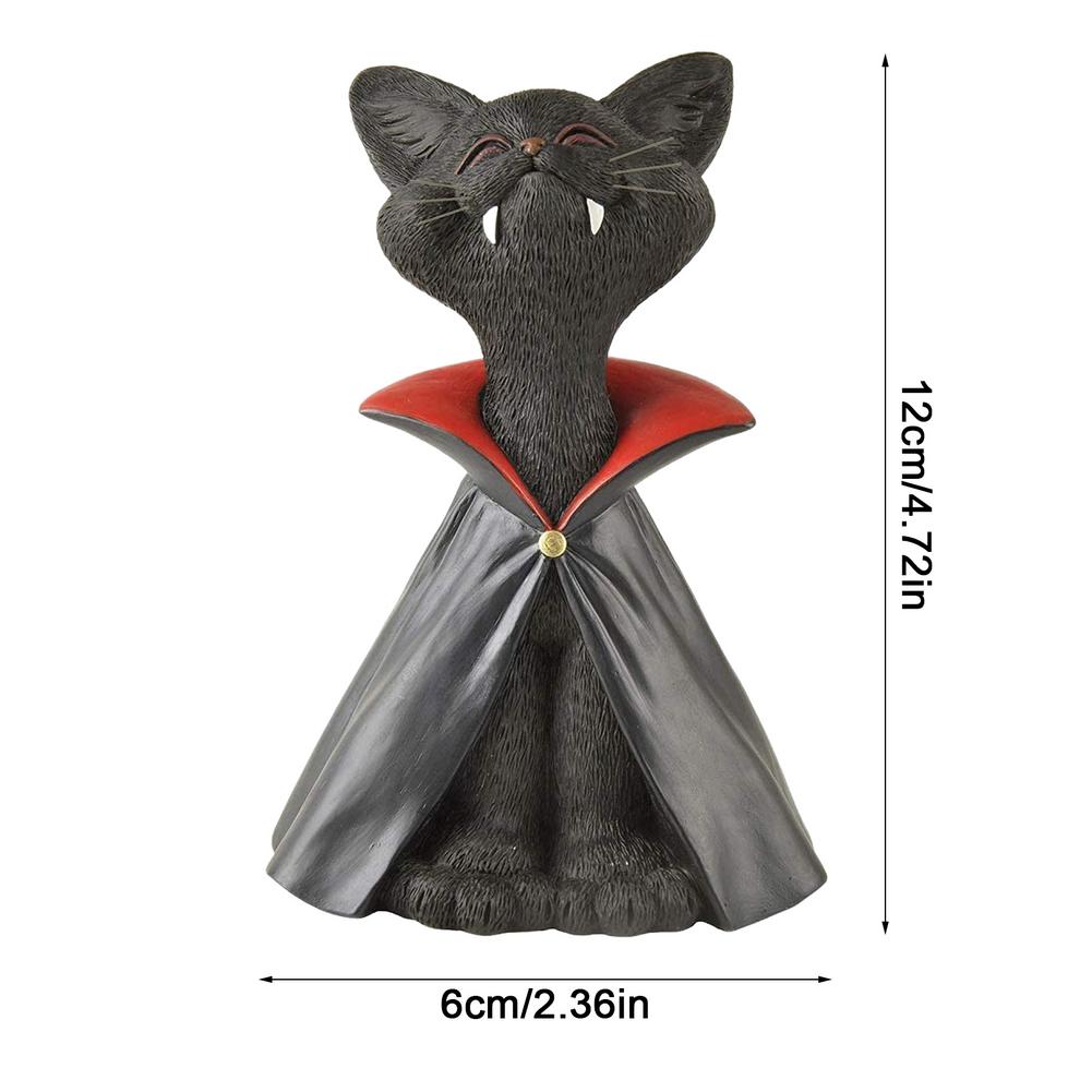 Halloween Cat Statue