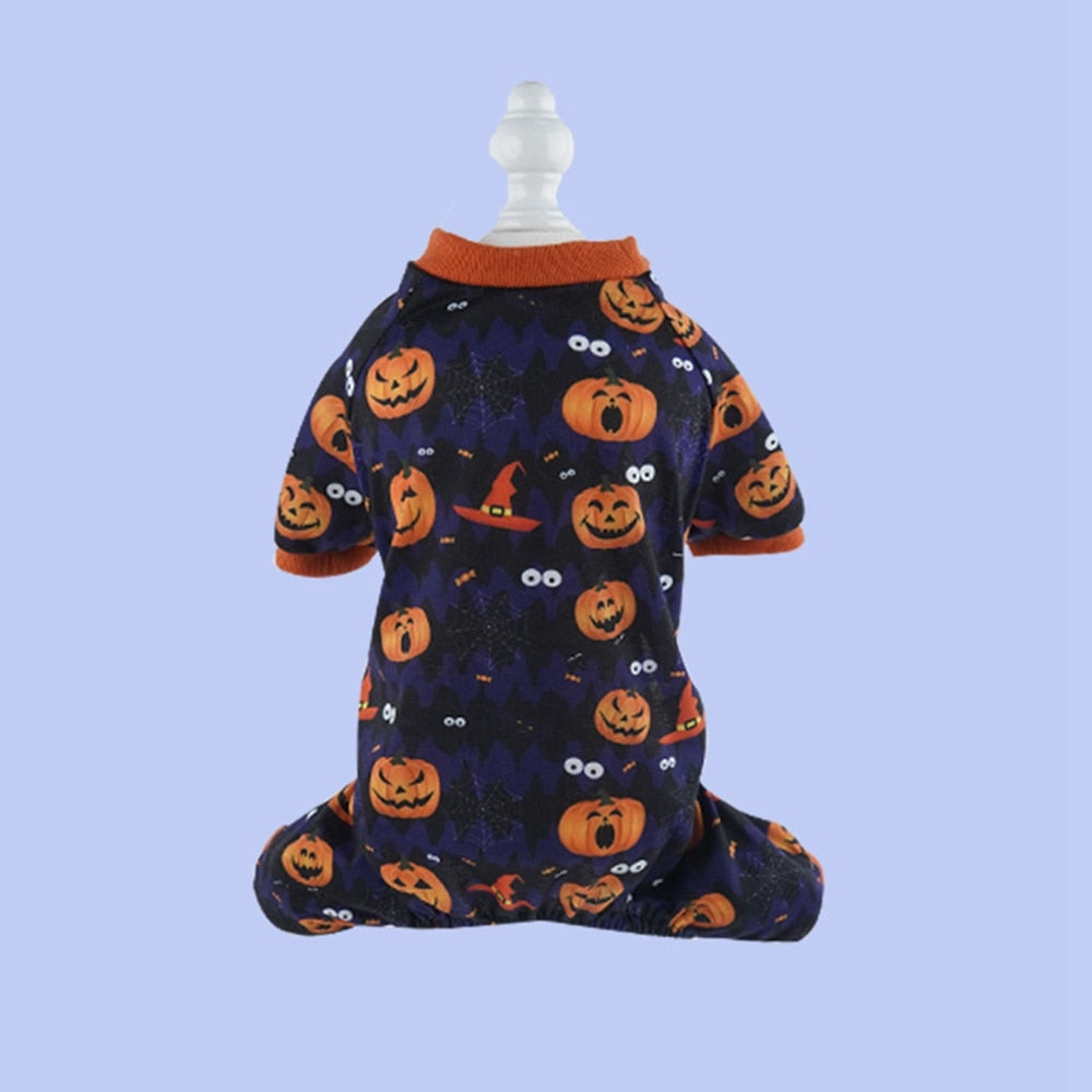 Halloween Pajamas for Cats - Orange / S - Pajamas for Cats