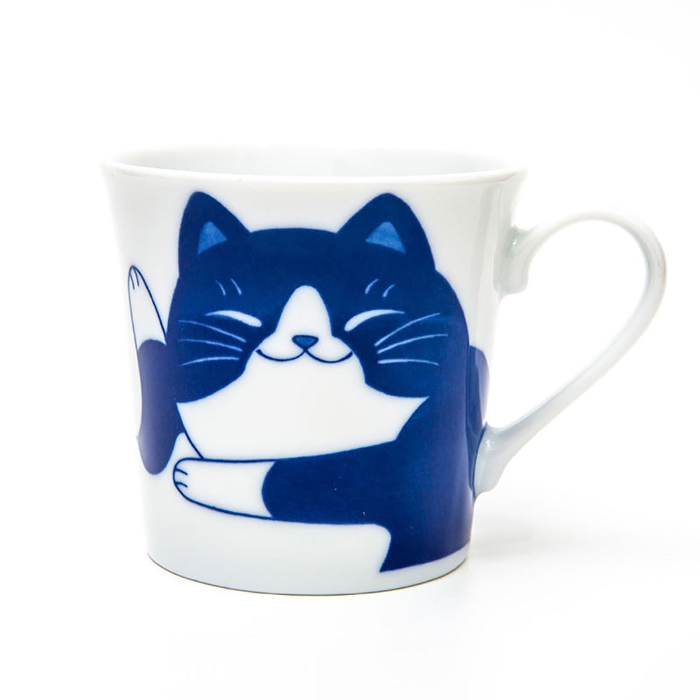 Handmade Cat mug - Lay / 260ML