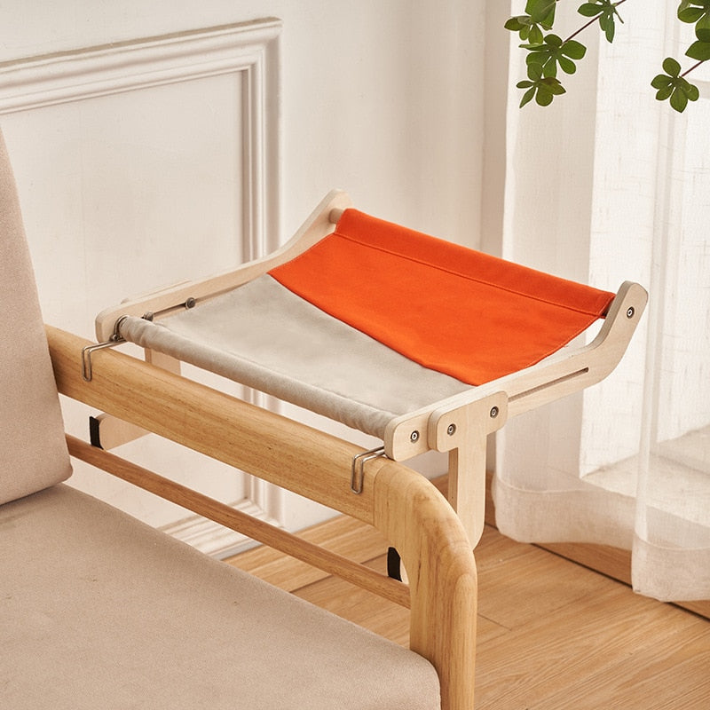Hanging Cat Bed - Greyish Orange