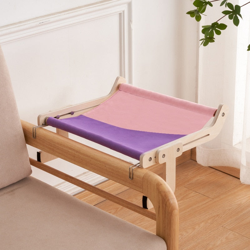 Hanging Cat Bed - Pink Purple