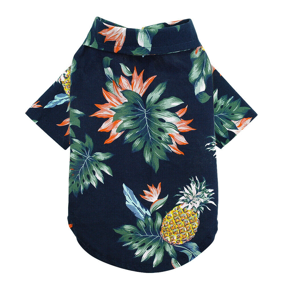 Hawaiian Clothes for Cats - Navy Blue / S - Clothes for cats