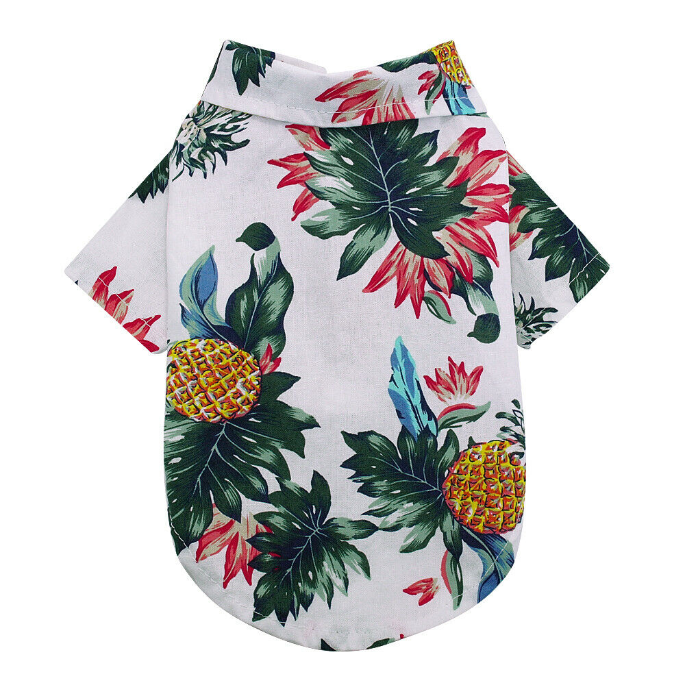 Hawaiian Clothes for Cats - White / S - Clothes for cats