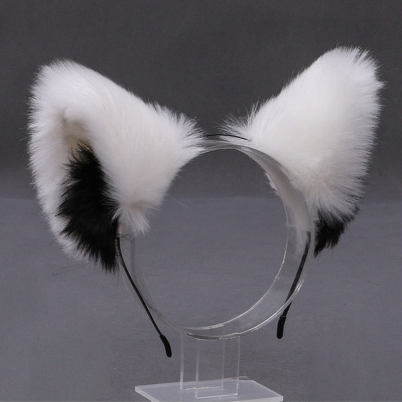 Headband with Cat Ears - B - Headband with Cat Ears