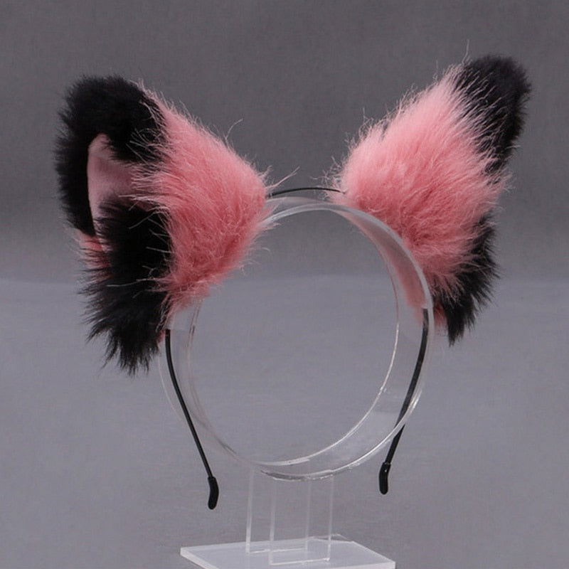 Headband with Cat Ears - O - Headband with Cat Ears
