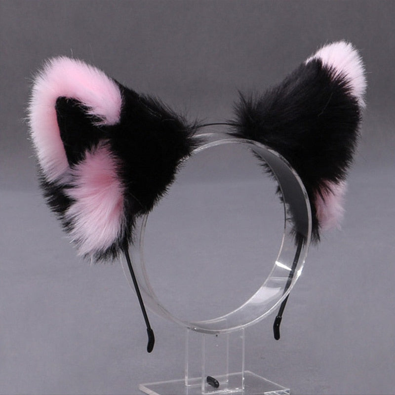 Headband with Cat Ears - S - Headband with Cat Ears